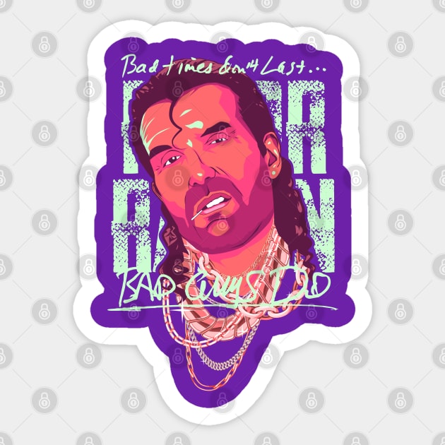 Razor Ramon Vintage Bad Guy Sticker by portraiteam